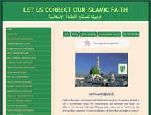 Tablet Screenshot of correctislamicfaith.com